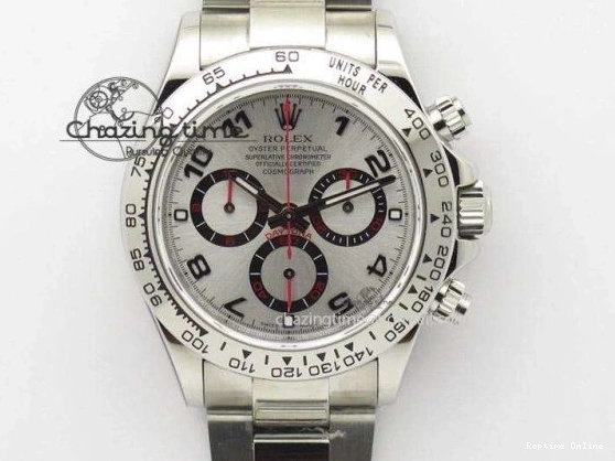 0213 DAYTONA 116509 SS OMF BEST EDITION GRAY BLACK DIAL ON SS BRACELET A7750 (SLIM MOVEMENT) Trendy 1805